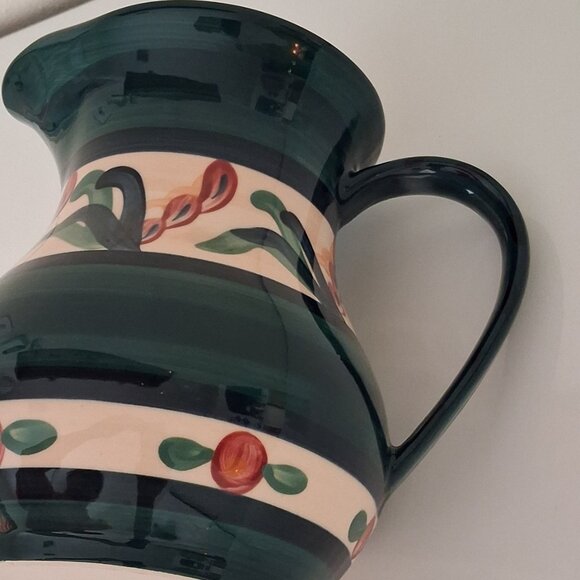 Gail Pittman Signed Art Pottery Juniper Pitcher Vintage Signed 1988 7 1/4" - Picture 5 of 11